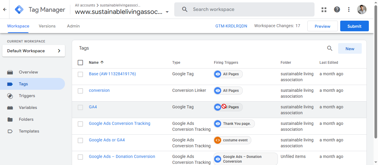 GTM Event Tracking Setup